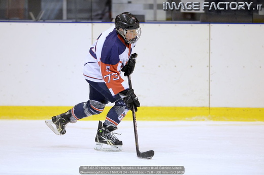 2015-02-07 Hockey Milano Rossoblu U14-Aosta 0448 Gabriele Asinelli